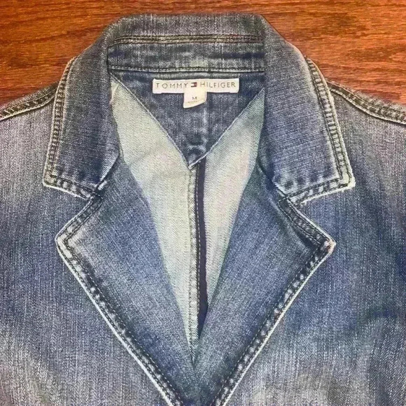 Tommy Hilfiger Y2K Denim Jacket size Medium Excellent Condition - Picture 5 of 12